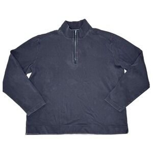 Tommy Bahama Sweater Adult Size L Blue‎ 1/4 Zip Pullover Long Sleeve Casual Mens